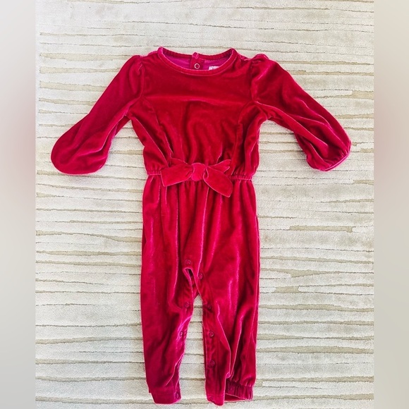 Carter's Other - Cozy raspberry one piece little girl size 12 mos